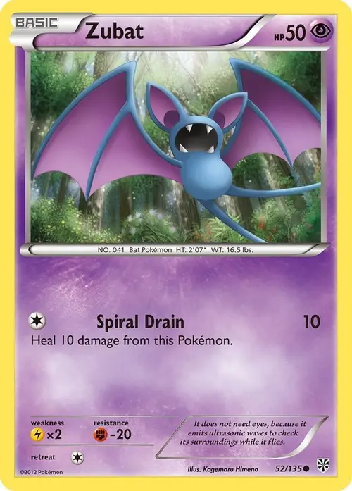 Zubat (52) card art