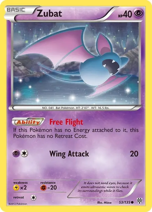 Zubat (53) card art