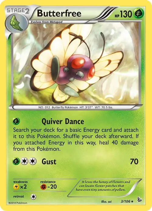Butterfree card art