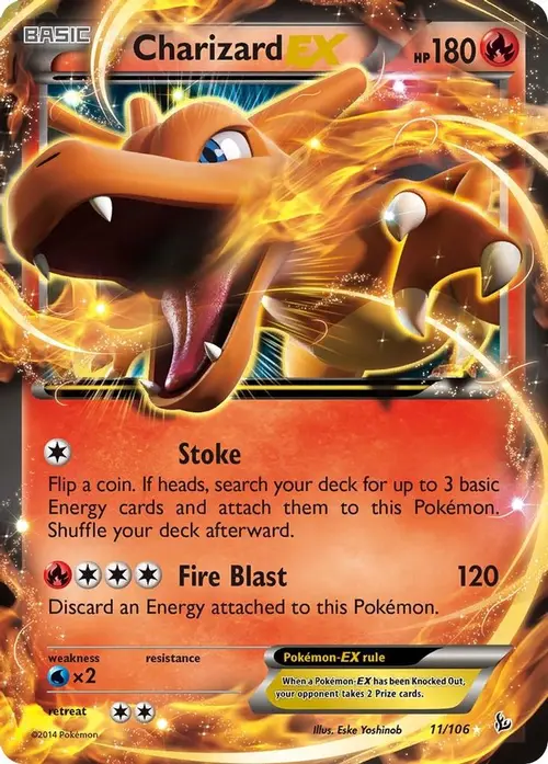 Charizard EX (11) card art