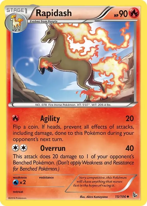 Rapidash card art