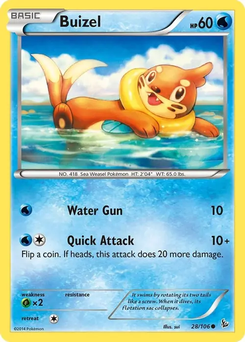 Buizel card art