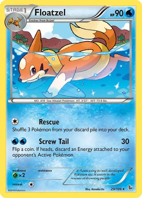 Floatzel card art