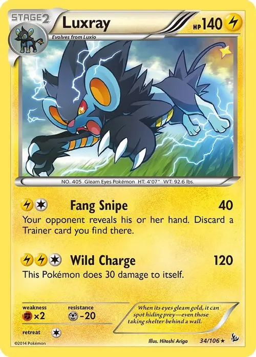 Luxray card art
