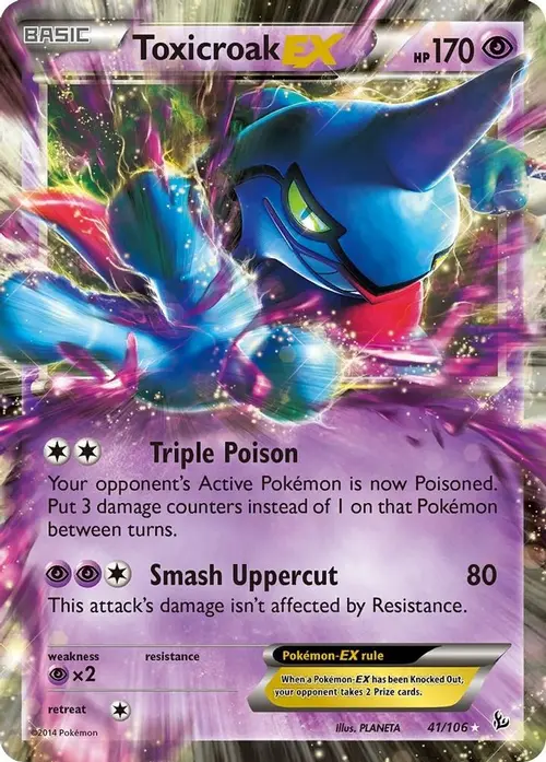 Toxicroak EX card art