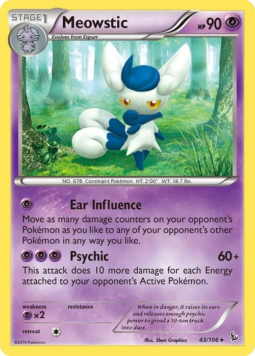 Meowstic card art