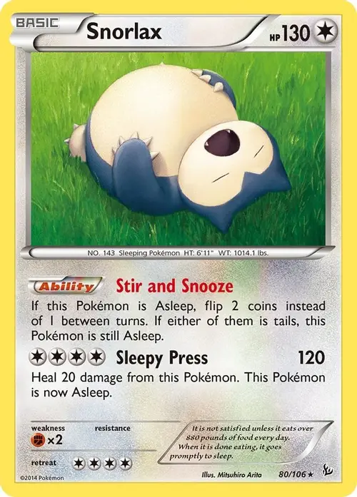Snorlax card art
