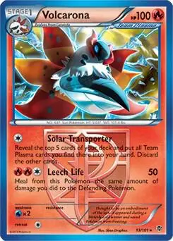 Volcarona - 13/101 (BW Plasma Blast) card art
