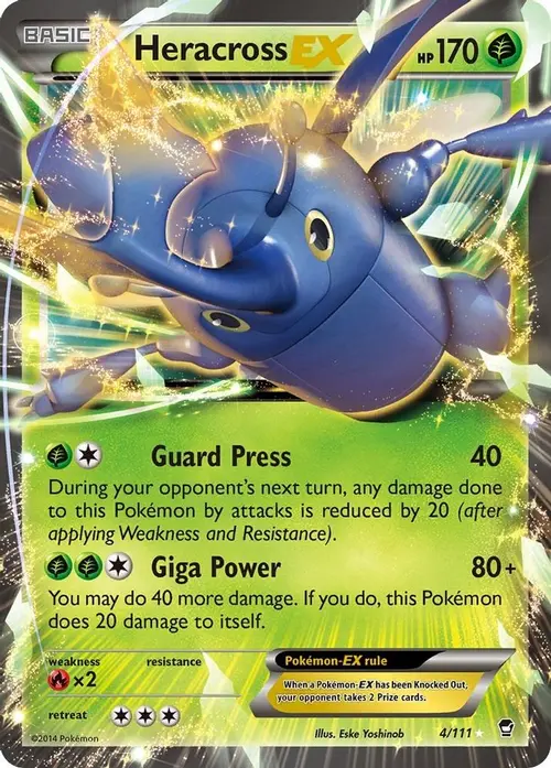 Heracross EX card art