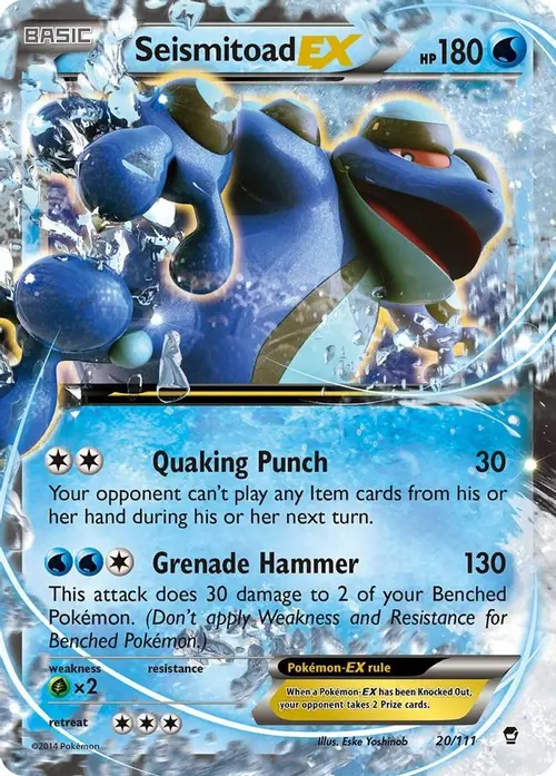 Seismitoad EX card art