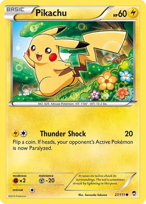 Pikachu card art