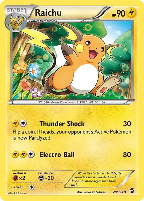 Raichu card art