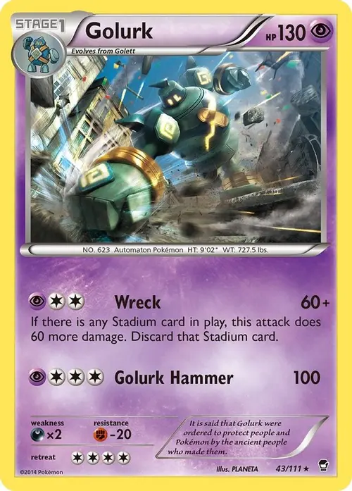 Golurk card art