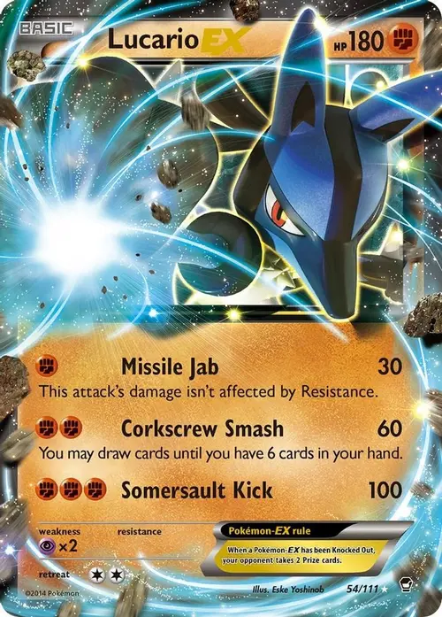 Lucario EX card art