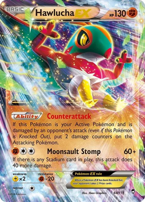 Hawlucha EX card art