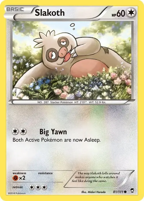 Slakoth card art