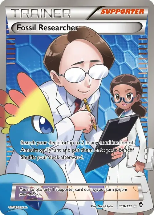 Fossil Researcher (110 Full Art) card art