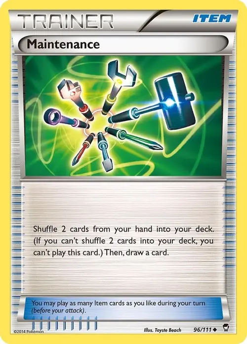 Maintenance card art