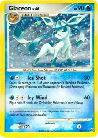 Glaceon - 20/100 (DP Majestic Dawn) card art
