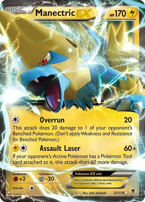 Manectric EX card art