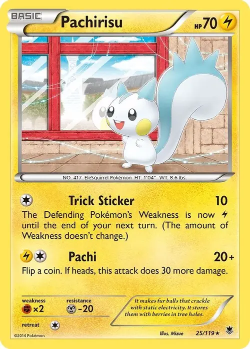 Pachirisu card art