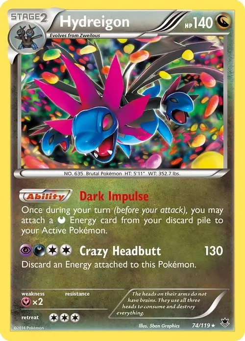 Hydreigon card art
