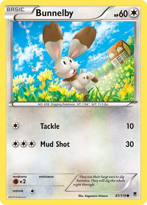 Bunnelby card art