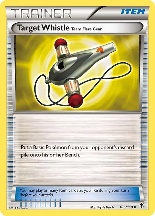 Target Whistle card art