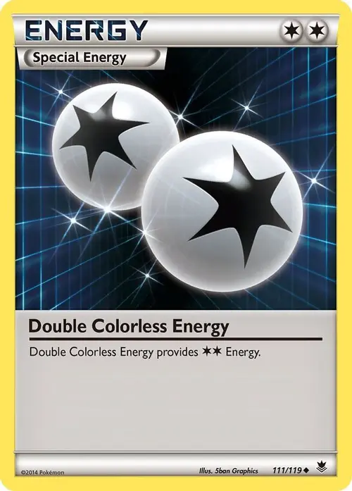 Double Colorless Energy card art
