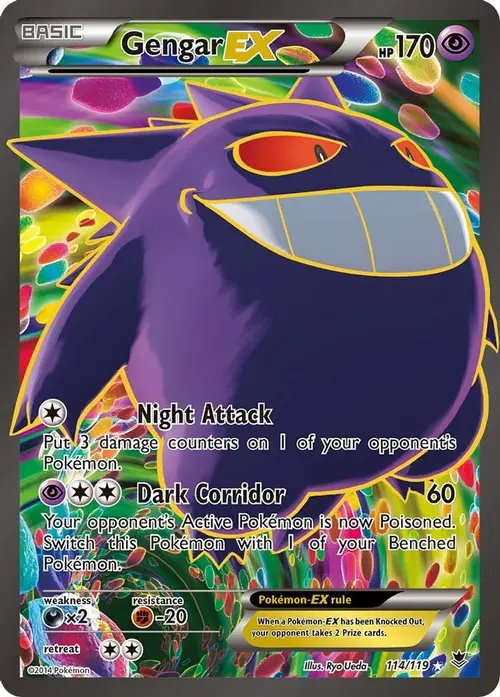 Gengar EX (114 Full Art) card art