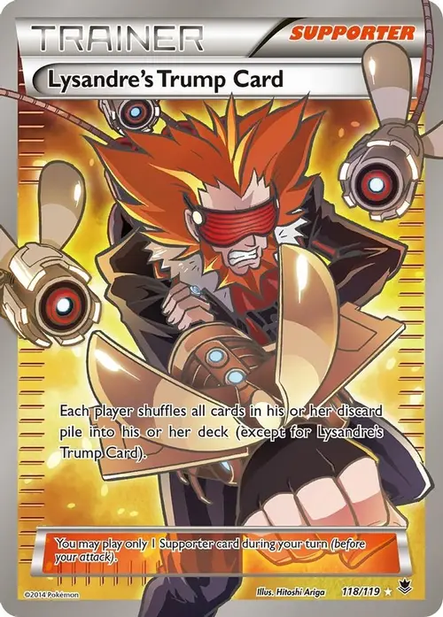 Lysandre's Trump Card (118 Full Art) card art