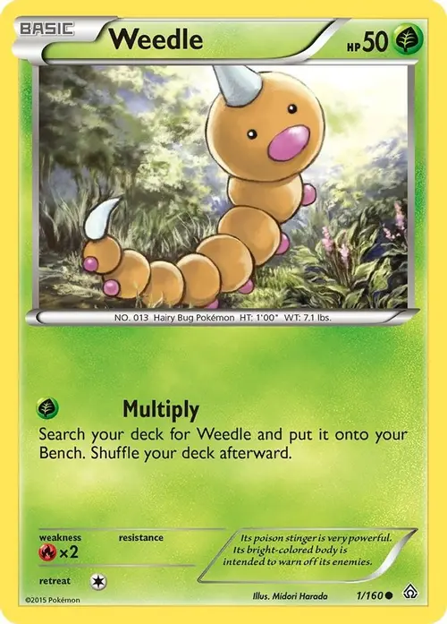 Weedle card art