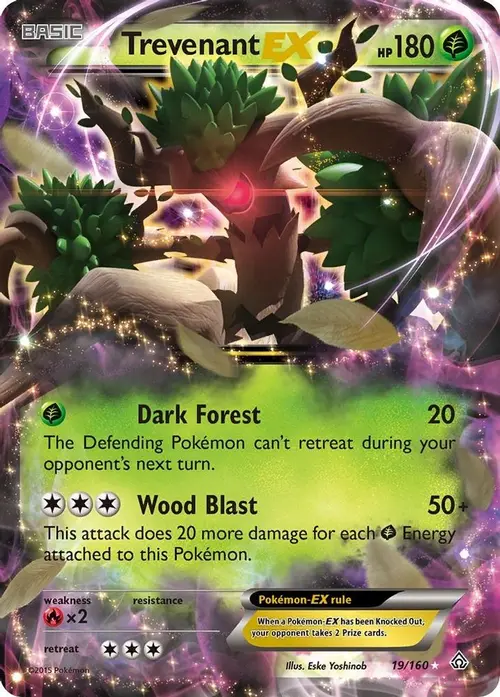 Trevenant EX card art