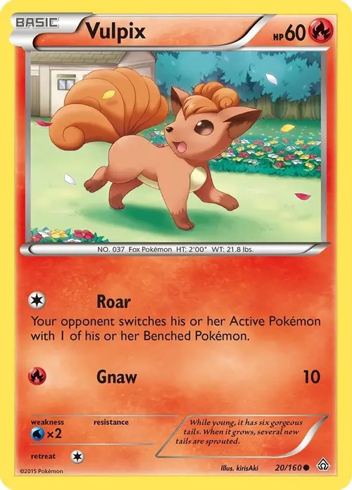 Vulpix card art