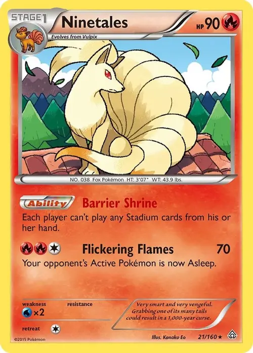 Ninetales card art