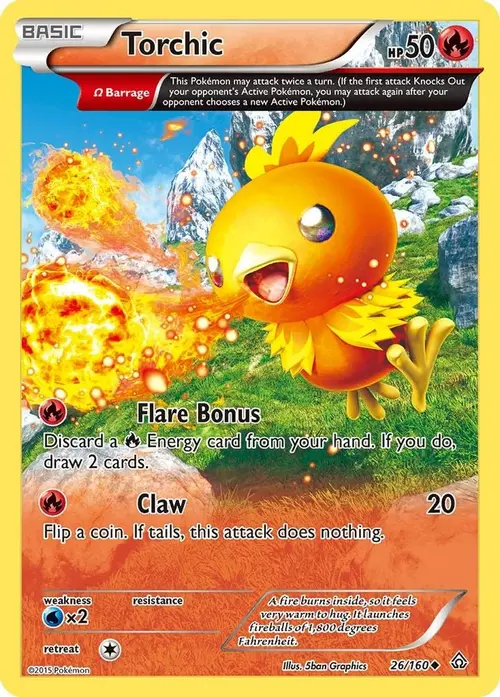 Torchic (Omega) card art