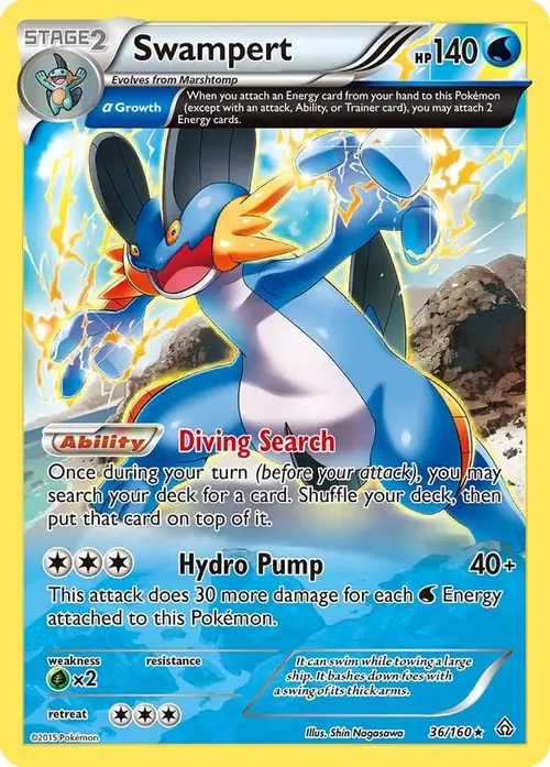 Swampert (Alpha) card art