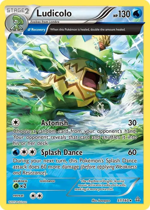 Ludicolo (Alpha) card art