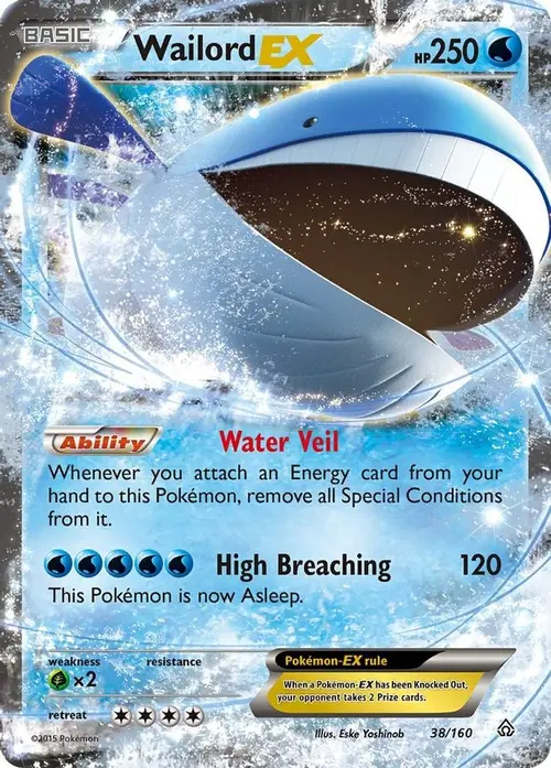 Wailord EX card art