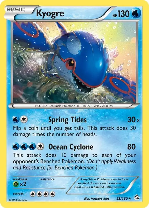 Kyogre card art