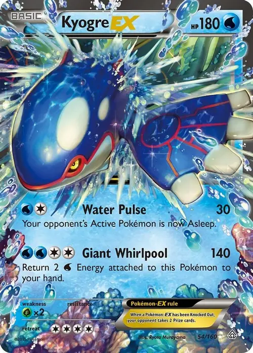 Kyogre EX card art