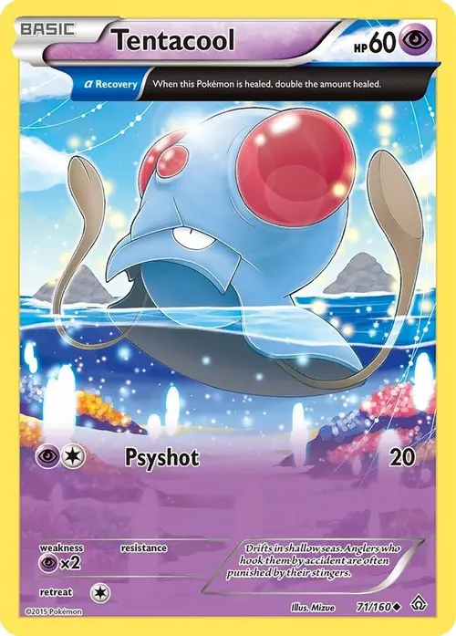 Tentacool (Alpha) card art