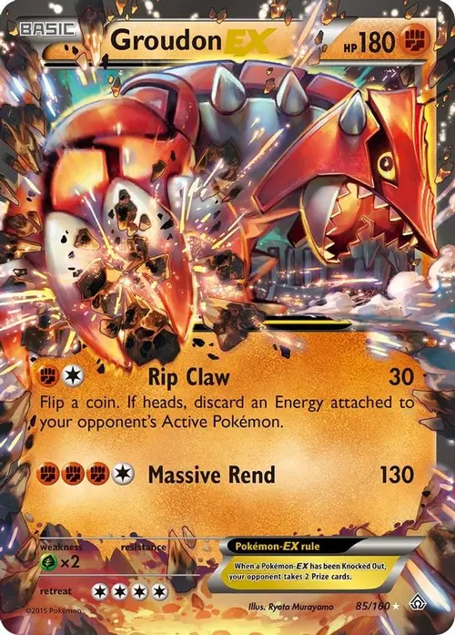 Groudon EX card art