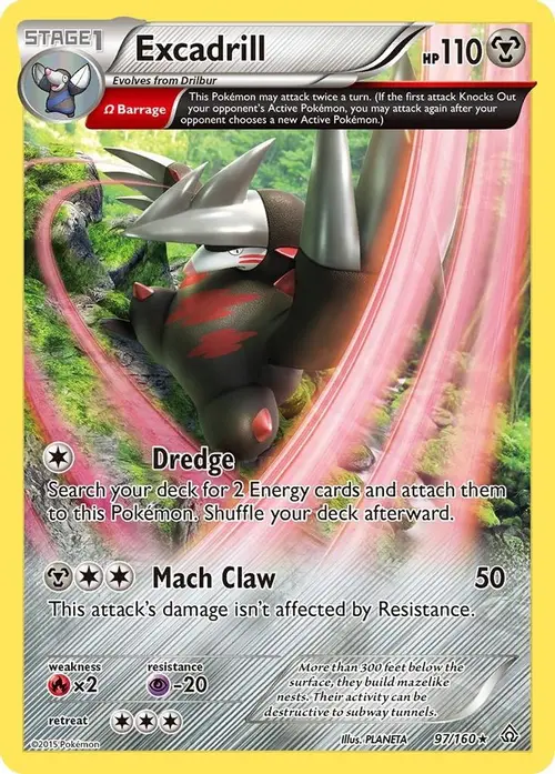 Excadrill (Omega) card art
