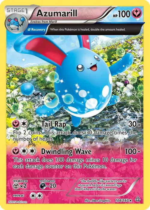 Azumarill (Alpha) card art