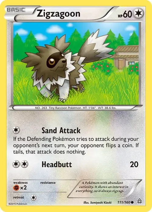 Zigzagoon card art