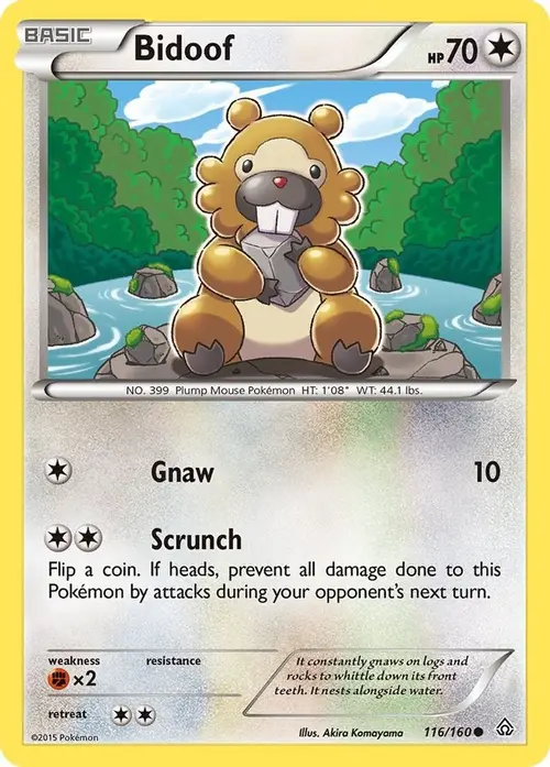 Bidoof card art