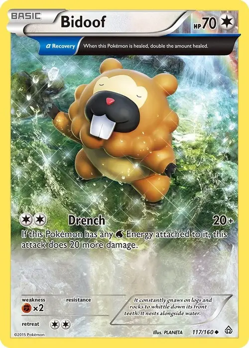 Bidoof (Alpha) card art