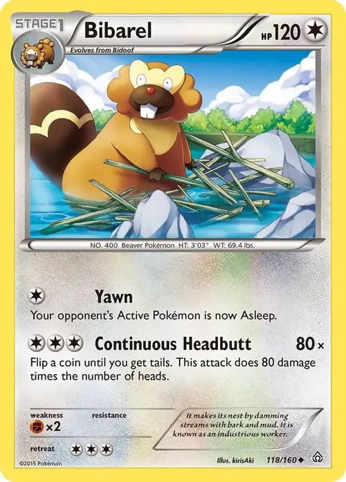 Bibarel card art