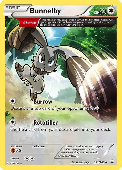 Bunnelby (Omega) card art